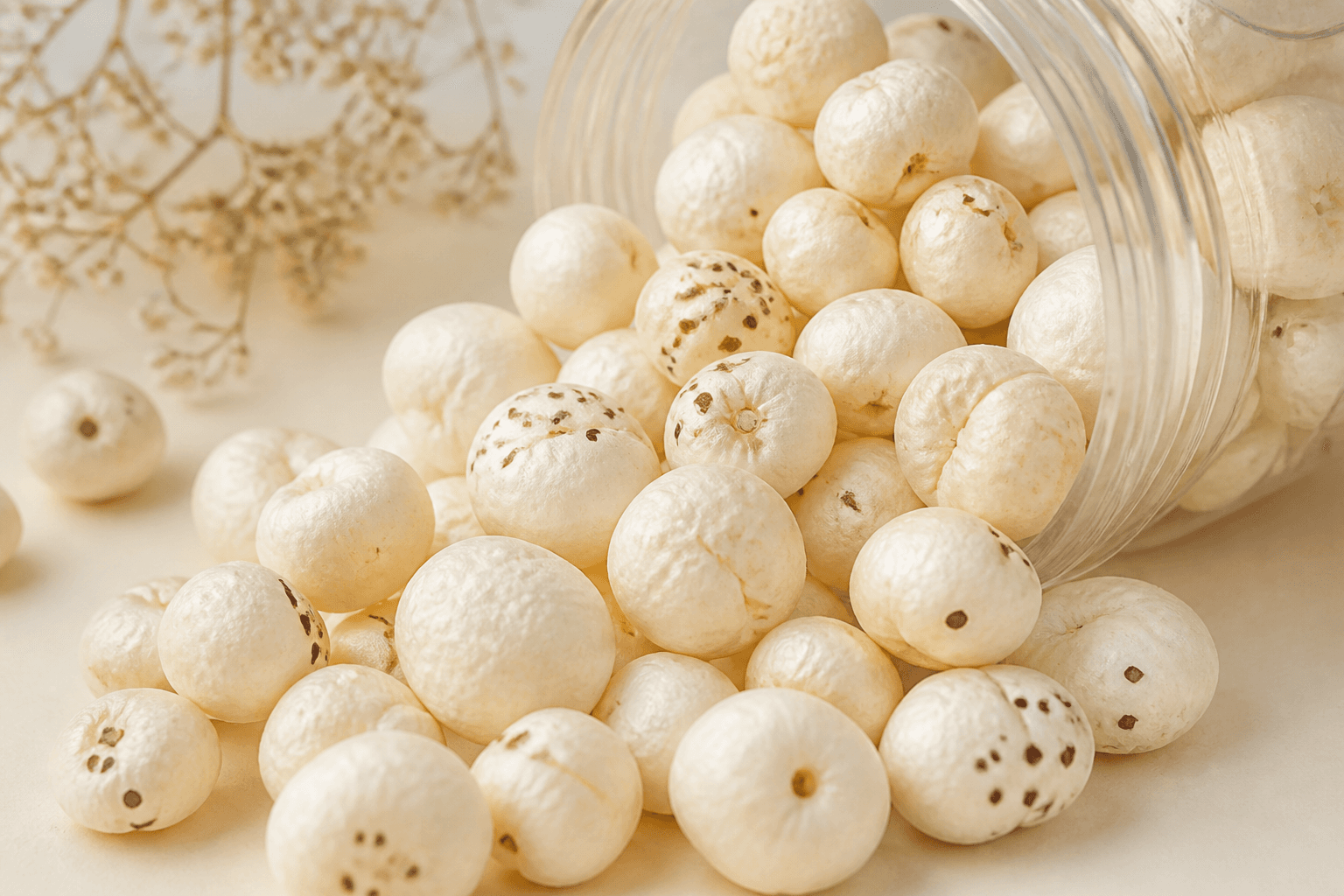 Premium raw makhana grades from Darbhanga, Bihar — Swastik Sidhi