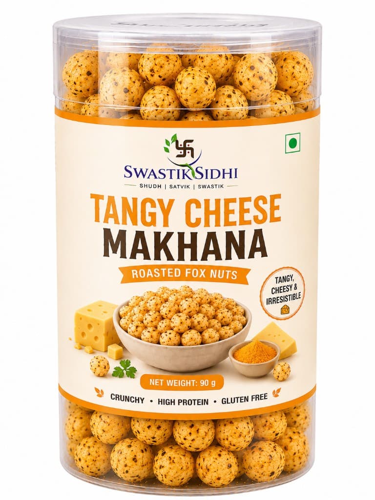 Swastik Sidhi Tangy Cheese Makhana 90g — Roasted Fox Nuts